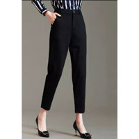 QUẦN TÂY ÂU NỮ LƯNG CAO, QUẦN BAGGY NỮ 9 TẤC VẢI TUYẾT MƯA from chẩn tôn dáng