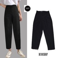 ℡۞㍿Quần Tây Baggy Dáng thụng Lưng Cao Basic có size BC128