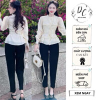 Quần tây baggy nữ chất vải tuyết mưa quần công sở