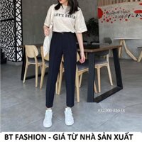 Quần Tây Baggy Nữ Công Sở Vải Tuyết Mưa Dày Đẹp - BT Fashion (CH01-Ống Nhỏ)