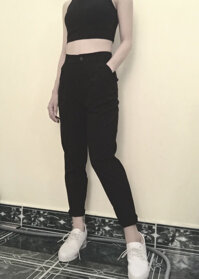 Quần tây baggy nữ ống đứng  - M
