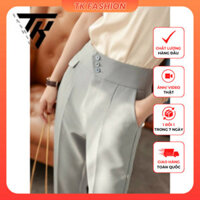 Quần tây công sở nữ dài 3 khuy bấm lưng cao T&K Fashion - quần tây nữ baggy vải dày mềm phối áo sơ mi M222 - Hàng mới về