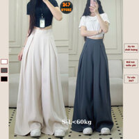 Quần tây công sở ống siêu rộng Quần vải dài ống rộng 44cm chất gold Hàn cao cấp 247STORE Quangold440_P13K9