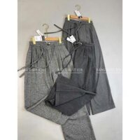 Quần tây công sở quần dạ nữ ống suông ống rộng O.SHI.RI xếp ly trước kèm đai sang chảnh nhiều màu