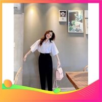 Quần Tây Học Sinh Nữ, 2 Cúc, Quần Baggy, Học Sinh Lưng Cao Có phù hợp cho di làm đi học tôn dáng hót h