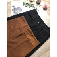 Quần tây lưng cao ống loe 2 cúc.