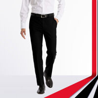 Quần tây nam Amazing màu đen và xanh đen, size 28 đến 40, form công sở truyền thống, không ly, ống suông - 35 - Đen-0050