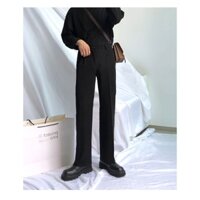 Quần Tây Nam Hàn Quốc Ống Suông, Quần Ống Rộng Nam Unisex Xuông Tuyết Mưa 3 Màu