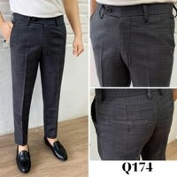 Quần tây nam kẻ caro - quần âu nam