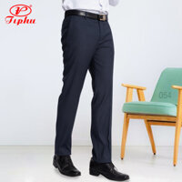 Quần tây nam ống đứng màu xám, thời trang công sở form Regular căn bản, không ly, size 28-40, big size tới 105kg, hiệu Amazing - Xám xanh-054 - 42