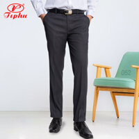 Quần tây nam ống đứng màu xám, thời trang công sở form Regular căn bản, không ly, size 28-40, big size tới 105kg, hiệu Amazing - Xám đậm-052 - 41