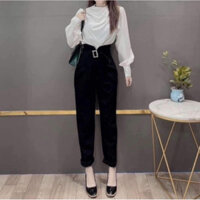 Quần tây nữ đi hoc cao dáng quần baggy nữ học sinh cấp 3 đi học đi làm xinh xắn