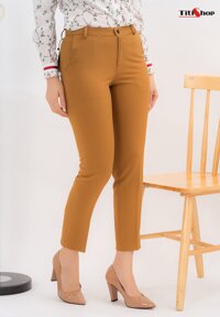 Quần tây nữ Titishop QDN123 Màu nâu - XL