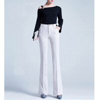 Quần tây Ống Loe Lưng Cao - QLOE - 2XL - trắng