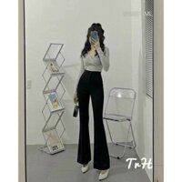 Quần tây ống loe lưng cao siêu hach dáng , chất tuyết mưa dày dặn đủ size  S M L