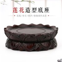 Quán Thế Âm Bồ Tát Di Lặc đồ trang trí giá đỡ chậu hoa bằng đá đế bằng gỗ rắn Bình đá kỳ lạ Ngồi Hoa Sen có thể đào AZMO