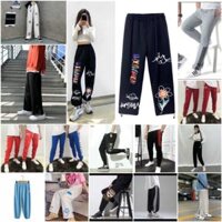 Quần thể dục 3 sọc suông chất nỉ bông cao cấp Unisex bigsize nam nữ mặc nhà, đi chơi, học giữ ấm mùa đông chống nắng hè - Quần nỉ dài bất kì,M 40-55KG