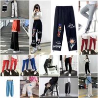 Quần thể dục 3 sọc suông chất nỉ bông cao cấp Unisex bigsize nam nữ mặc nhà, đi chơi, học giữ ấm mùa đông chống nắng hè - Quần nỉ dài bất kì,S&lt;50kg