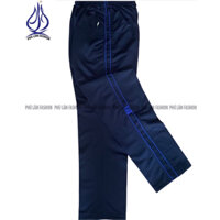 Quần thể thao 2 sọc - Thun tốt xịn - Có túi Zip khoá kéo 2 bên - THUN MÀU XANH ĐEN (HÀNG TỐT)