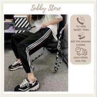 Quần Thể Thao 3 sọc bo ống ,Quần bom Nữ Freesize