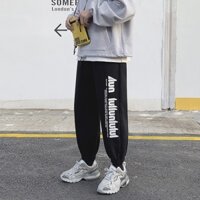 Quần Thể Thao Jogger Nam Chất Nỉ Da Cá Cao Cấp Form Rộng Phong Cách Hàn Quốc Năng Động In Chữ Bên Trái Familylove