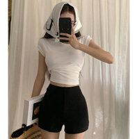 Quần thể thao màu xám cho phụ nữ, mùa hè mới, quần legging an toàn đa năng, quần short cao cấp, quần nhung Happy Armor, áo khoác ngoài GX4W