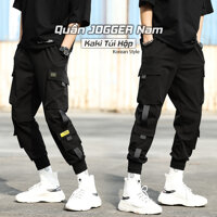 Quần thể thao nam kaki TinoFun mã TT46 thô túi hộp Cao Cấp jogger bó ống co giãn vải đẹp ống dài Hàn Quốc hè thu  - ĐEN - XL