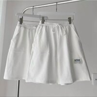 quần thể thao nam nữ, quần thun lửng in hoa cúc đủ màu, quần short unisex nam nữ, quần lửng ulzzang đẹp, quần đùi nam nữ, quần thun nam ngắn mặc mát - Size L từ 53kg đến 62kg - Trắng