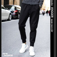 Quần thể thao nam TinoFun mã TT57 thể dục jogger kiểu thun trơn bó ống đẹp dài co giãn mùa hè thu - ĐEN - XL