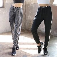 Quần Thể Thao Nữ Tập Gym Giải Trí Thể Thao S-L Xám Đen Chữ Tình Yêu Quần