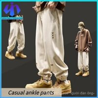 Quần thể thao quần nam mùa thu bó gấu cỡ lớn quần thể thao nam thanh thiếu niên dáng rộng thương hiệu sành điệu