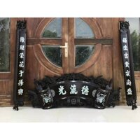 quấn thư câu đối gỗ gụ