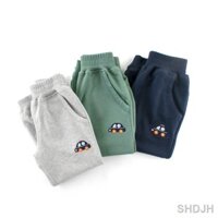 ✐Quần thu đông bé trai DINOKING Quần dài cho bé xuất dư chất thun cotton mềm mịn họa tiết oto cho trẻ em 2 - 8 tuổi QD02