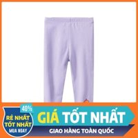 Quần thun bé gái 27HOME quần lửng cho bé chất cotton mềm mịn thoáng mát