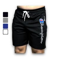 Quần thun lửng nam tập gym DOGYMSHOP fom trên gối thoải mái chơi thể thao QCQL1 - Đen chữ Trắng - M dưới 64kg dưới 1m65