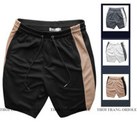 Quần Thun Nam Oriole - Quần Short Nam Phối Sọc Màu Túi Kéo (Size Từ 50 - 80kg)