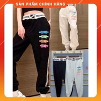 Quần Thun Nỉ Nam Nữ Dáng Rộng Cạp To 2 Màu dưới 65kg - Jogger WE11ONE Unisex C013 AMI1