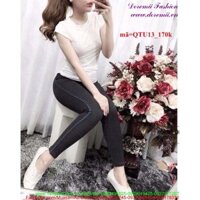 Quần thun nữ thể thao viền 2 bên sành điệu sQTU13