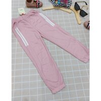 Quần thun ôm hồng sọc trắng 1058