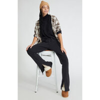 Quần thun tăm ống loe xẻ PACSUN màu wash