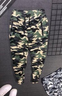 Quần Thun Thể Thao Lính Cực Chất - Rêu - XL