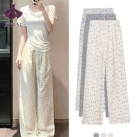 Quần thường ngày dành cho nữ Quần in dáng rộng chống nắng thẳng Quần ống rộng thông thường