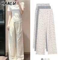 Quần thường ngày dành cho nữ Quần in dáng rộng chống nắng thẳng Quần ống rộng thông thường