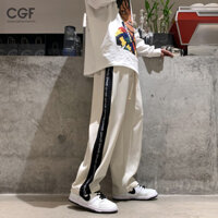 Quần thường ngày Quần sọc đường phố cao cấp kiểu Mỹ quần thể thao hợp thời trang
