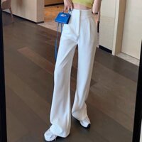 quần trắng suông lưng cao chuẩn taobao thanh lý