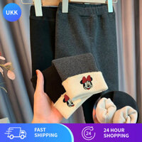 Quần trẻ em dày dặn Quần Legging nhung liền cho bé gái quần giữ ấm mẫu thu đông cho nữ Quần legging chống vón cho bé gái