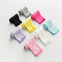 Quần trẻ em mùa hè, legging cho bé gái, quần capri trẻ em màu kẹo, legging trẻ em có viền