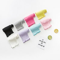 Quần trẻ em mùa hè, legging cho bé gái, quần capri trẻ em màu kẹo, legging trẻ em có viền