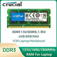 Quan trọng DDR3 DDR3L RAM 8Gb 4Gb 1600Mhz 1333Mhz PC3-10600 PC3-12800 204Pin SODIMM cho máy tính xách tay Bộ nhớ máy tính xách tay
