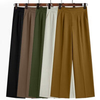 Quần Trung Niên Nữ , Quần Dài Xuông Phong Cách Tây Âu Chất Thun Poly Cao Cấp Thời Trang Trung Niên